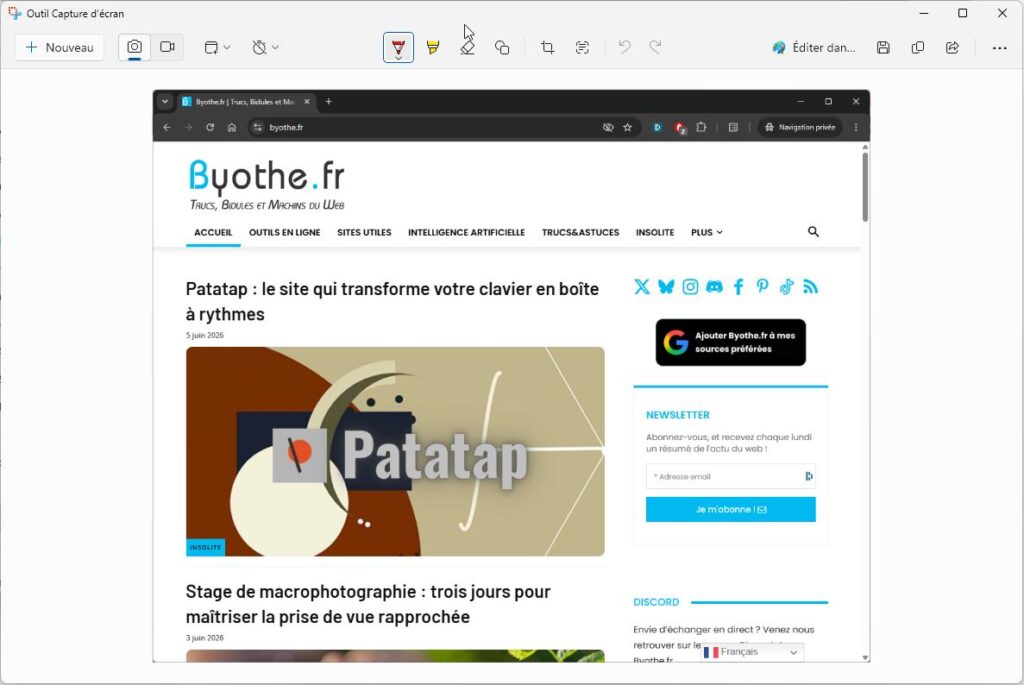 capture ecran windows snipping tool | Faire facilement des captures d'écran sous Windows 10 et Windows 11