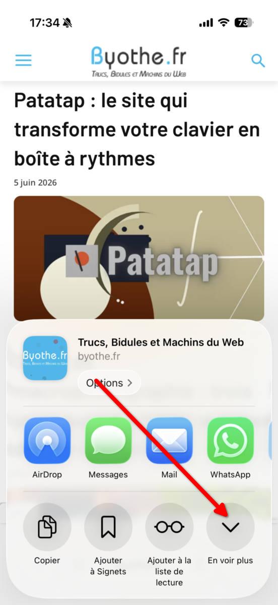 raccourci site iphone 3 | Créer un accès rapide à un site web sur son iPhone