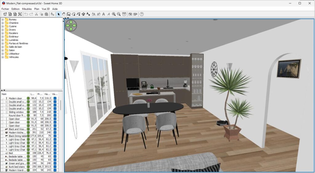 sweet home 3d visite | Sweet Home 3D : réalisez vos propres plans et aménagements