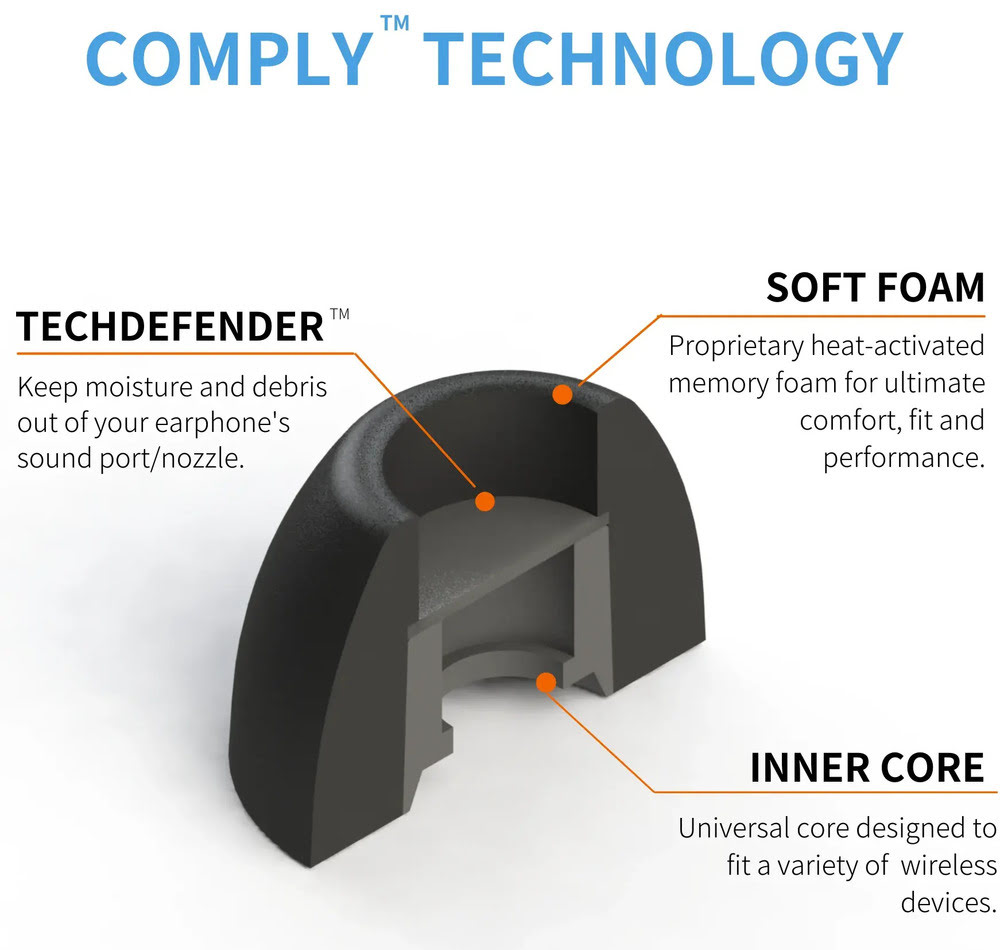 Les écouteurs intra-auriculaires ne sont pas votre fort ? Essayez les embouts en mousse de Comply Foam ! 2 Les écouteurs intra-auriculaires ne sont pas votre fort ? Essayez les embouts en mousse de Comply Foam !