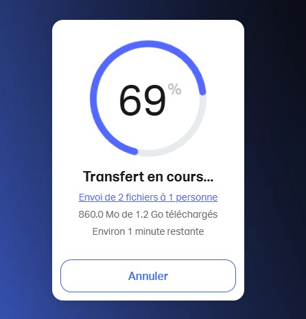 wetransfer upload fichiers progression | Partager facilement de gros fichiers avec WeTransfer