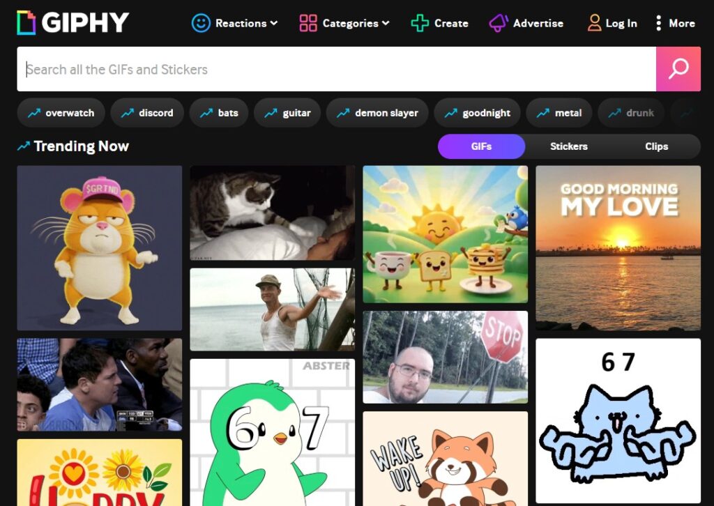 Vous recherchez un GIF animé ? Giphy est là pour vous ! 1 Giphy - moteur de recherche gif animé