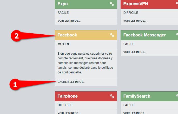 justedeleteme facebook deinscription | Just Delete Me va vous simplifier la désinscription sur Internet