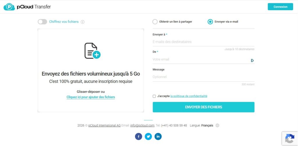 pcloud transfer | 9 services pour envoyer de gros fichiers par email