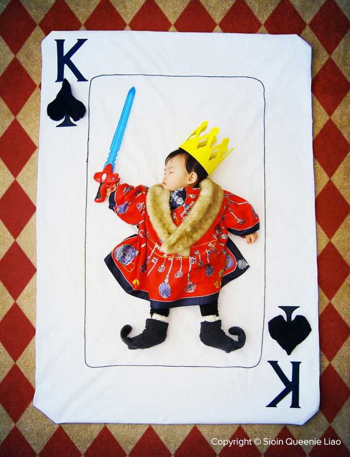 the mighty king of spades | Photo : des siestes de bébés mises en scène !