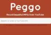 Peggo vous permet de télécharger en MP3 le son sur Youtube