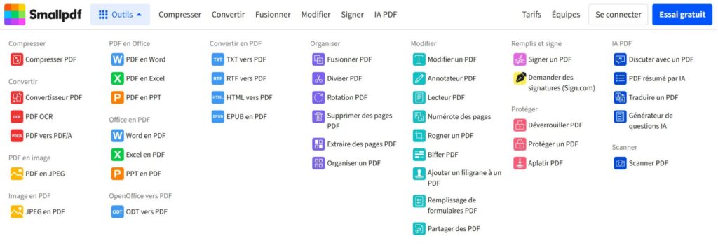 SmallPDF : une boîte à outils en ligne pour créer, modifier et gérer vos PDF