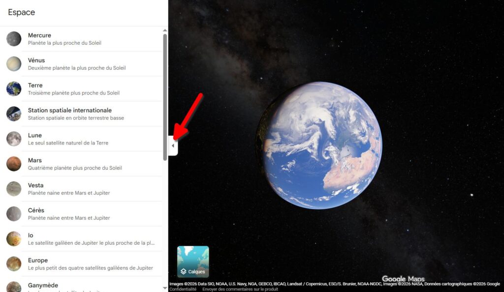 explorer espace google maps 3 | Explorer la Lune et les planètes depuis Google Maps