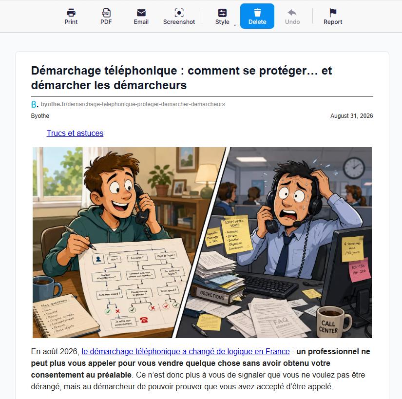 PrintFriendly : imprimez vos pages web sans pubs ni contenus inutiles