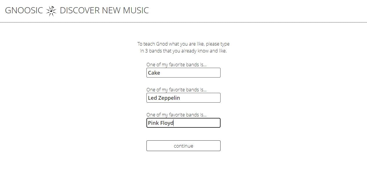 Gnoosic, la recommandation musicale à partir de vos goûts