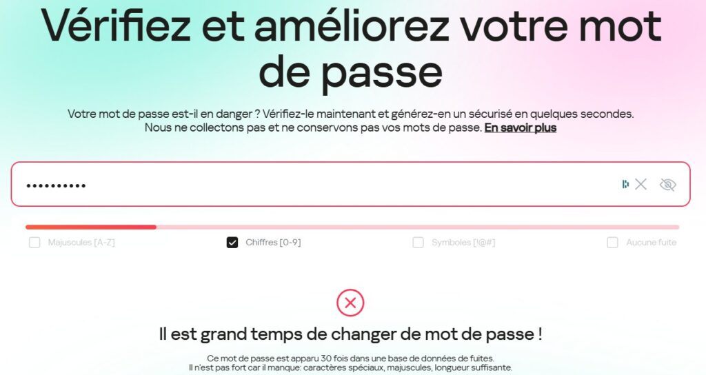 verificateur mot de passe kaspersky | Comment tester la robustesse de ses mots de passe ?