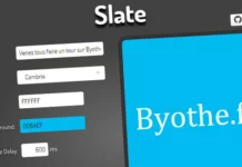 Slate : un outil pour générer des GIF animés avec du texte et un fond coloré slate-gif-anime-home