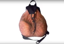 L’image du jour : Scrote’n’tote, le sac à dos testicules ! scrote-n-tote2