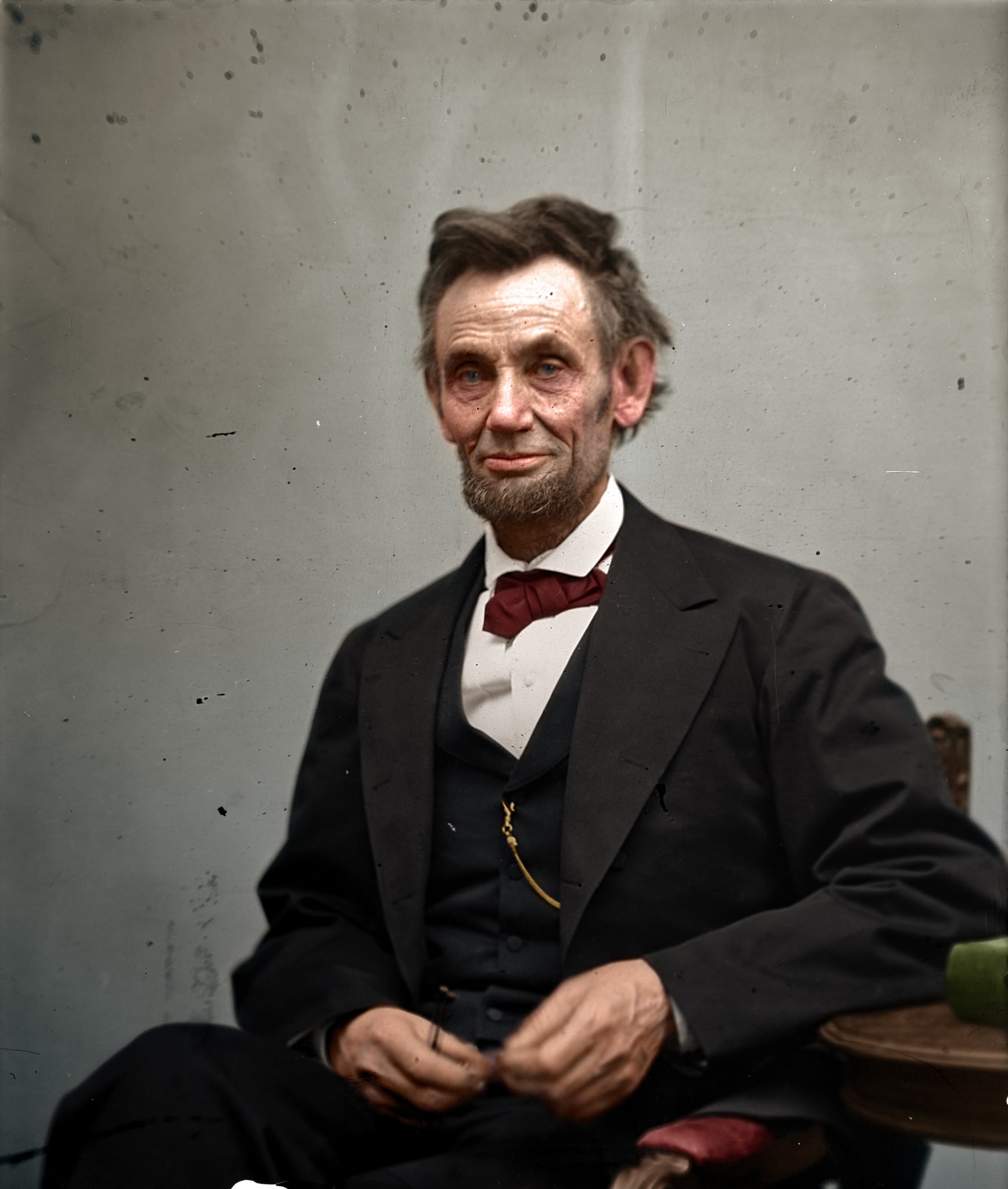 Abraham Lincoln par Alexander Gardner, vers la fin de la Guerre de Sécession, février 1865