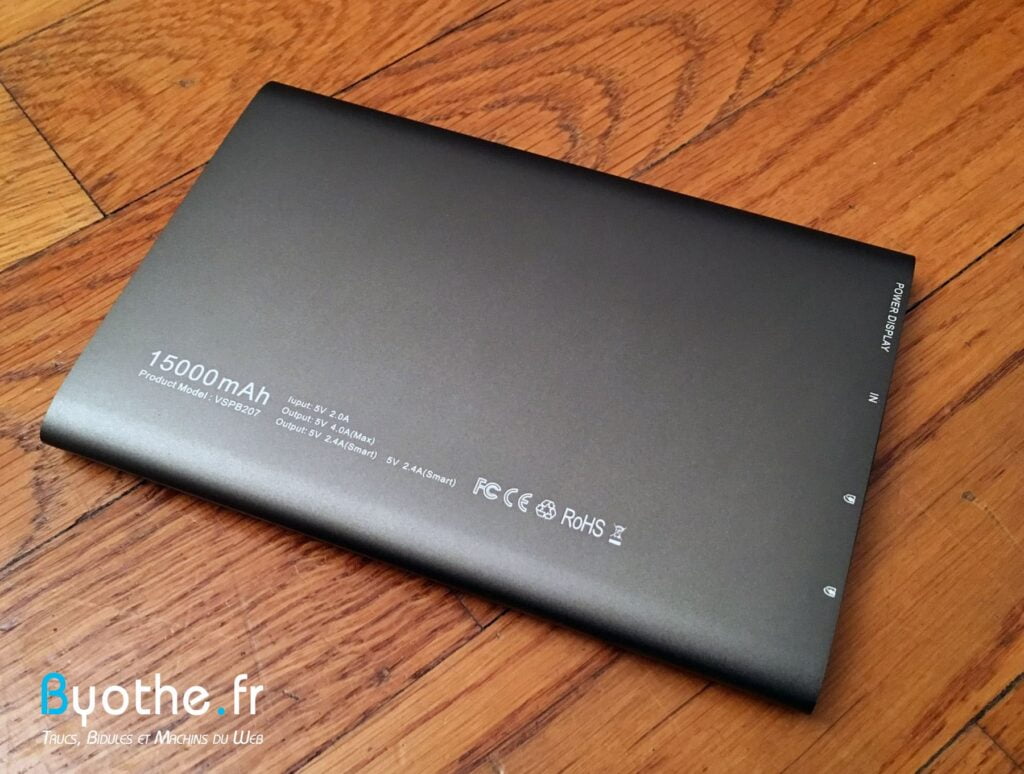 batterie vinsic 10 | Test de la batterie externe 15000 mAh de Vinsic