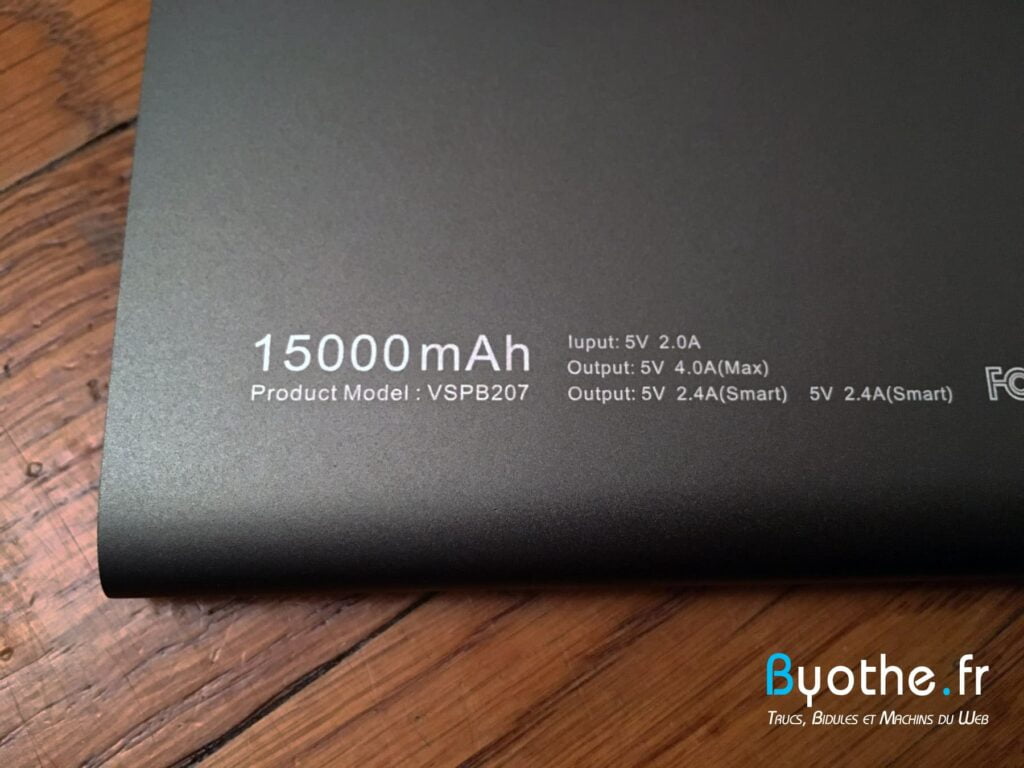 batterie vinsic 5 | Test de la batterie externe 15000 mAh de Vinsic