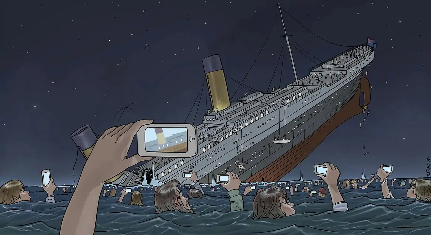 titanic today | L'image du jour : et si le Titanic coulait aujourd'hui...