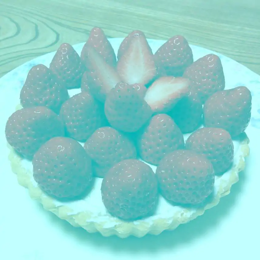tarte aux fraises 1 | L'image du jour : de quelle couleur voyez-vous ces fraises ?