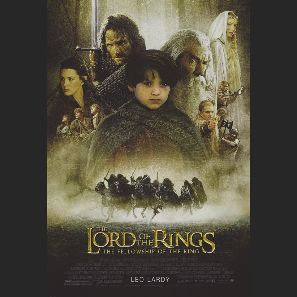 leo lardy lord of the rings | Des affiches de films avec les photos d'enfance des acteurs