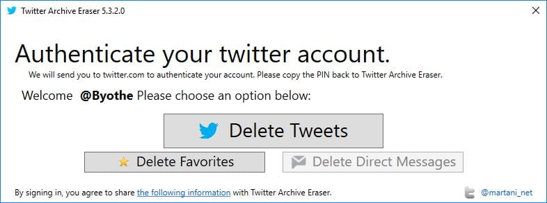 twitter archive eraser 2 | Twitter : Effacez vos anciens tweets, likes et messages privés en un seul clic !