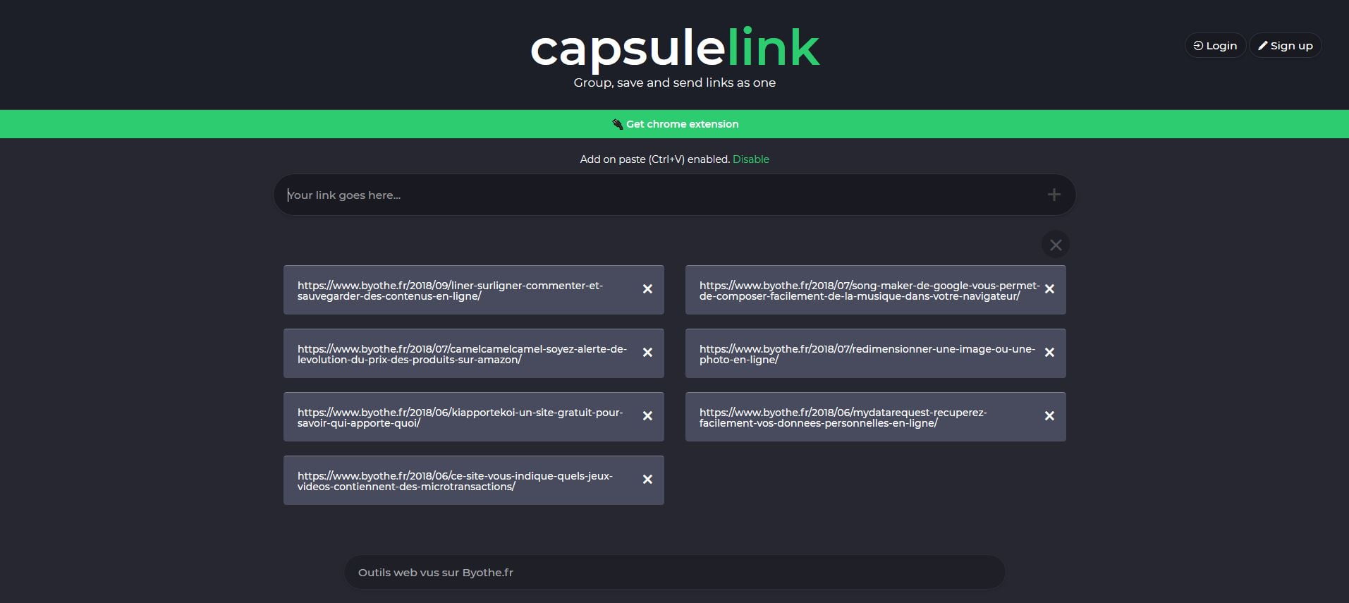 capsulelink | Le top 20 des outils et sites web 2018 sur Byothe.fr !