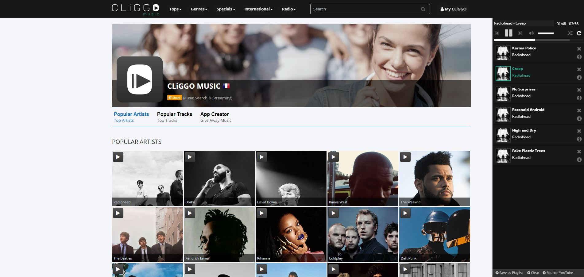 cliggo musique streaming | CLIGGO, écoutez gratuitement de la musique en ligne !
