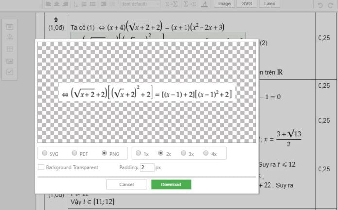 Mathcha, a free online editor of mathematical formulas!