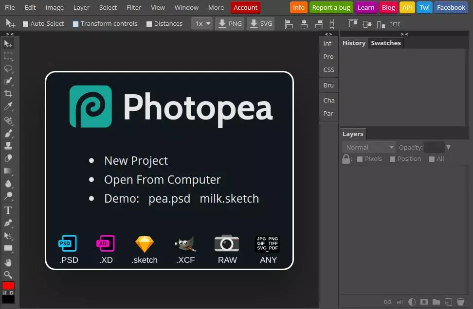 Photopea, une vraie alternative gratuite à Photoshop dans votre navigateur 1 photopea editeur photo en ligne gratuit photoshop