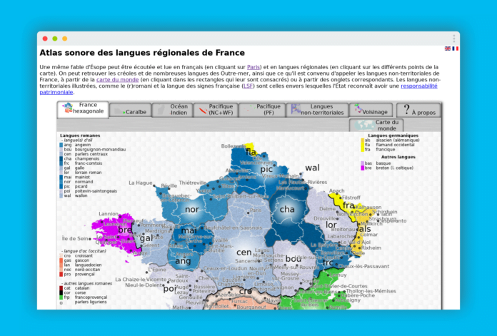 atlas sonore langues regionales france home