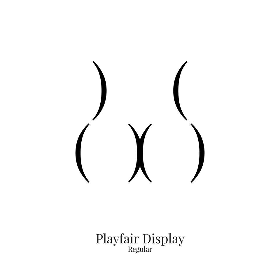 butt types playfair display