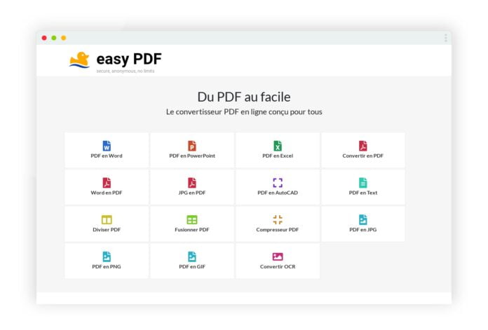 easy pdf convertisseur