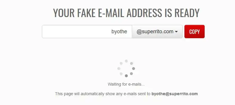 fake mail generator byothe