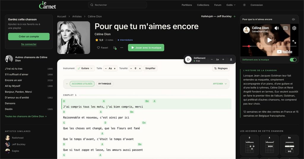 le carnet accords guitare 1 | Les meilleurs sites pour trouver les accords de guitare de chansons
