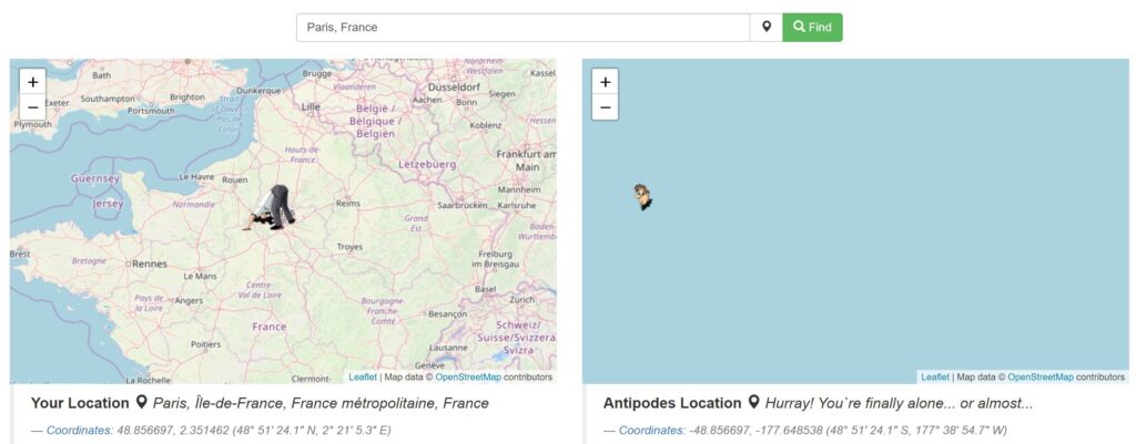 antipodes map paris