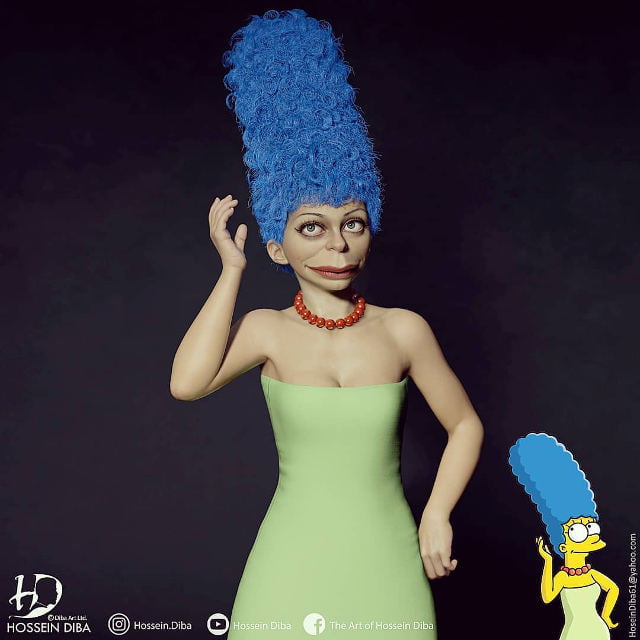 Marge Simpson - portraits réalistes des Simpsons