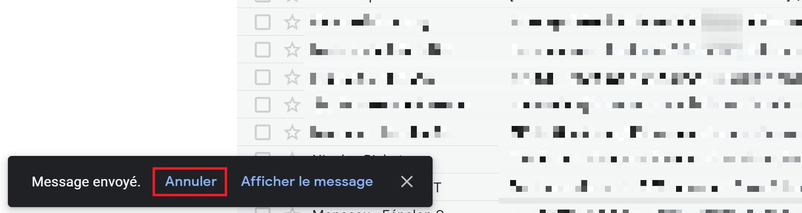 Comment rappeler un email avec Gmail