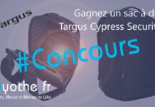 Targus Cypress Security, le sac d’ordinateur fabriqué à partir de 17 bouteilles en plastique #Concours concours targus