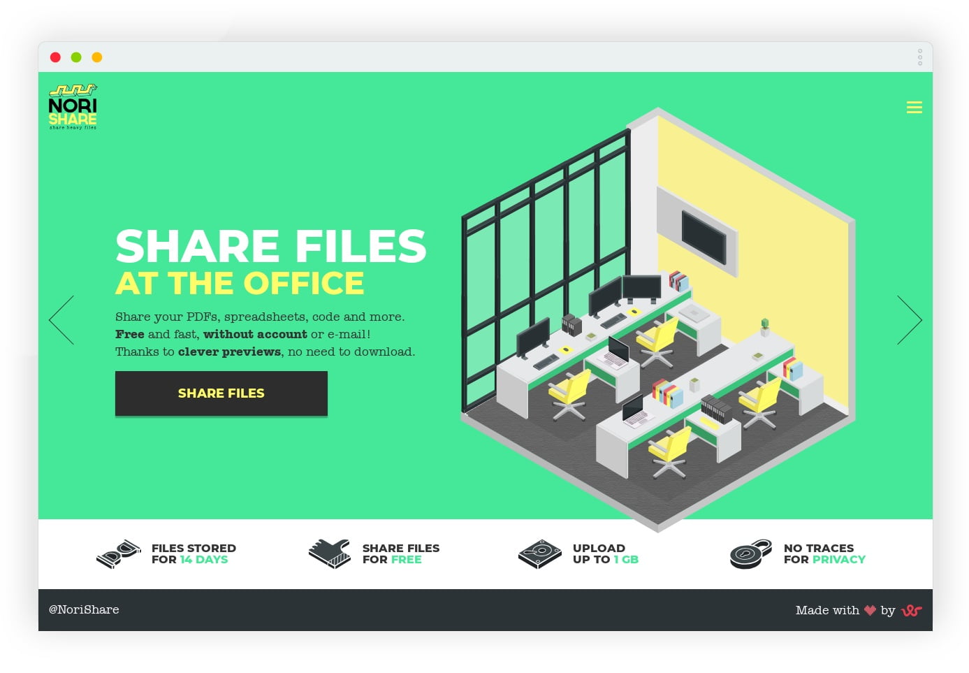 norishare partage fichiers