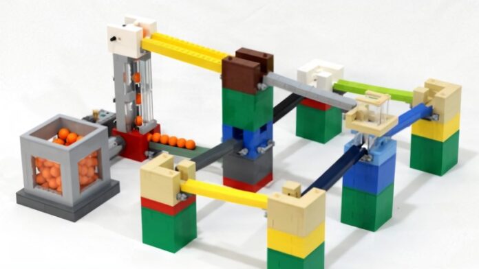 parcours de billes en LEGO