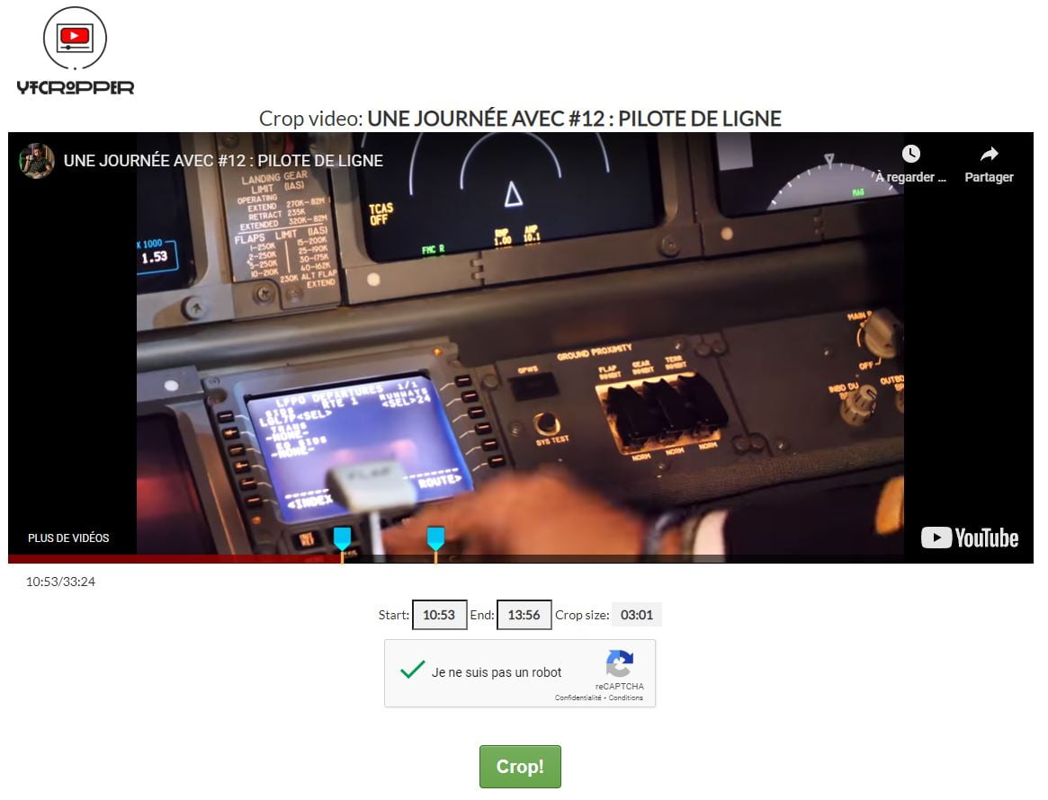 Comment Faire Un Extrait D'une Video Partager un extrait de vidéo YouTube avec YTCropper