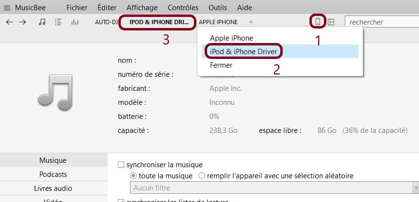 Synchroniser Sa Musique Sur Son Iphone Avec Musicbee