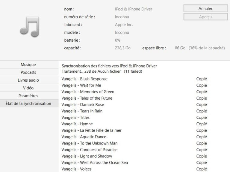 Synchroniser sa musique sur son iPhone avec MusicBee