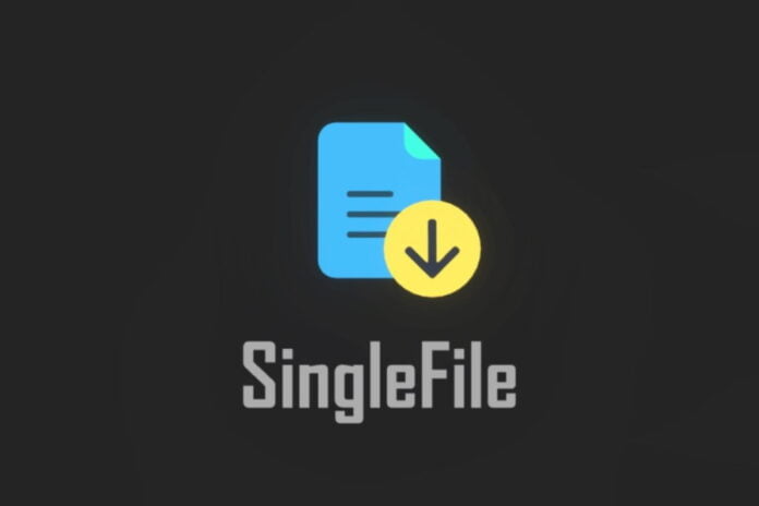 single file sauvegarde page web