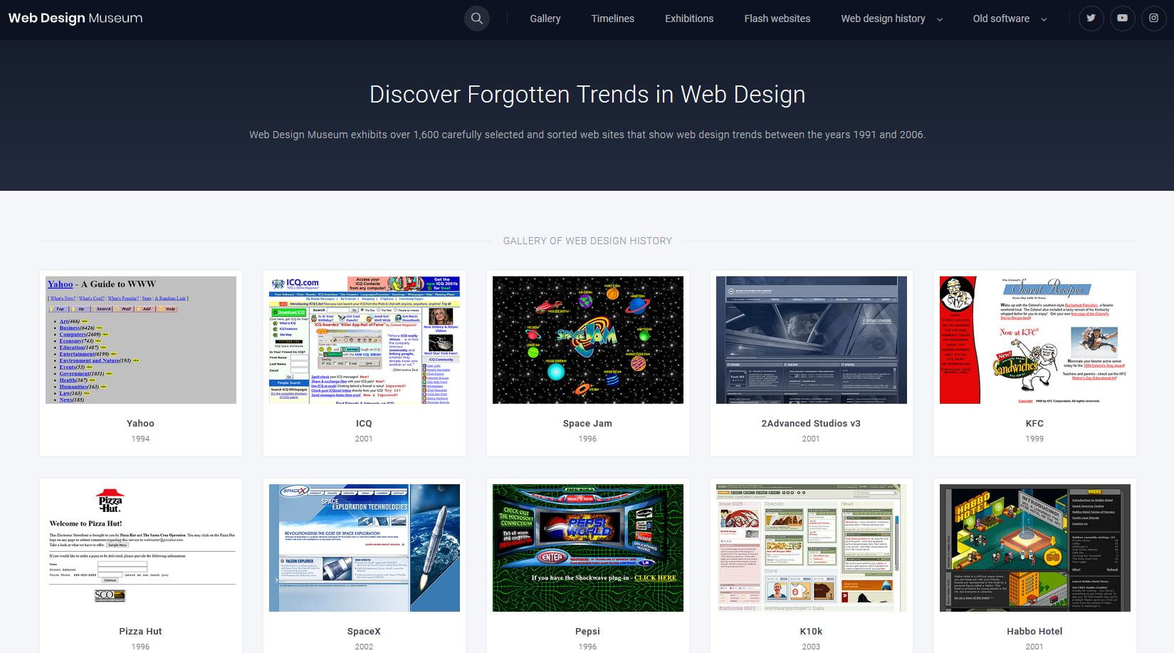 Web Design Museum, an online museum of the history of the web