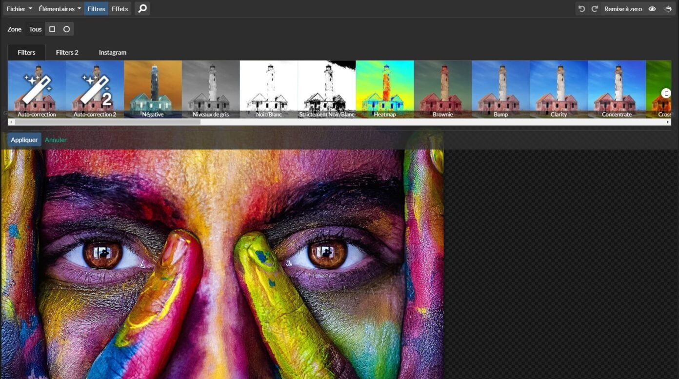 Ajoutez des effets et des filtres à vos photos gratuitement en ligne