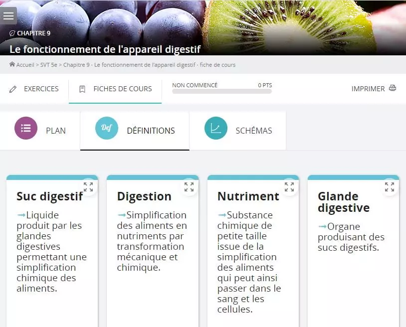 Afterclasse, des fiches de révisions et des exercices de la 6ème à la terminale ! 2 afterclasse cours svt