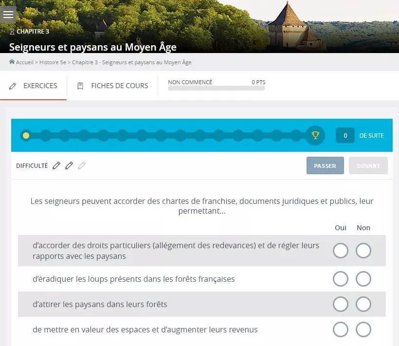 Afterclasse, des fiches de révisions et des exercices de la 6ème à la terminale ! 3 afterclasse exerices histoire