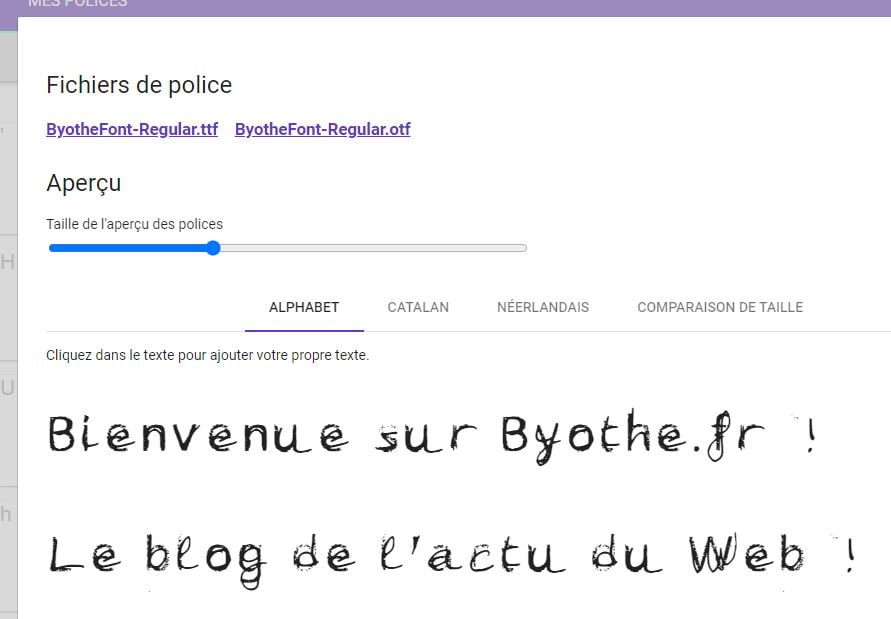 calligraphr resultat
