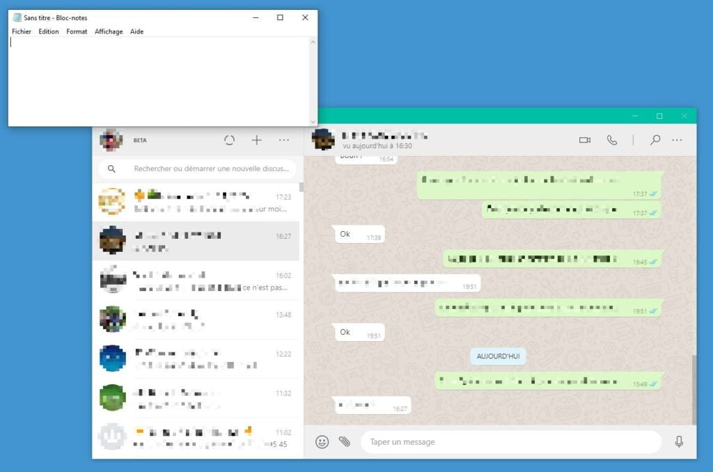 Lire les messages WhatsApp sans être vu sur ordinateur - Arrière plan