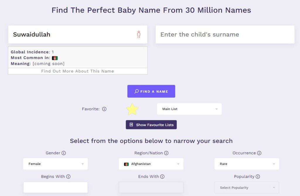 visualiser la popularité d'un nom de famille dans le monde